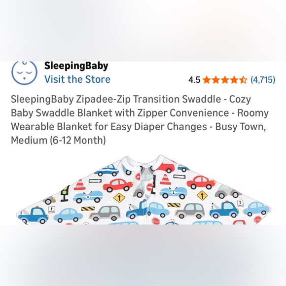 Zipadee Zip Green Owl Print Sleepsack Medium - Picture 4 of 4